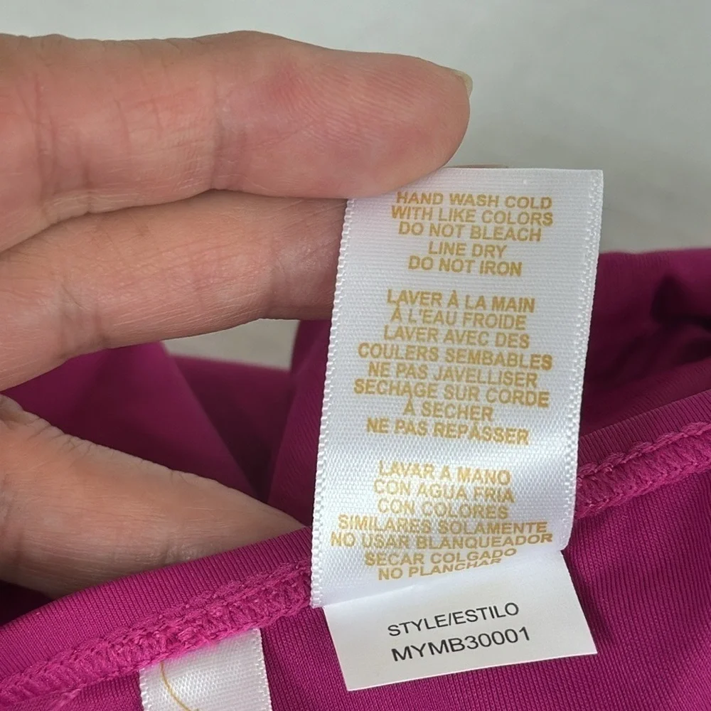 Anne Cole Women's XL Alex Bikini Bottom Berry Pink‎ Rusched Sides NWT